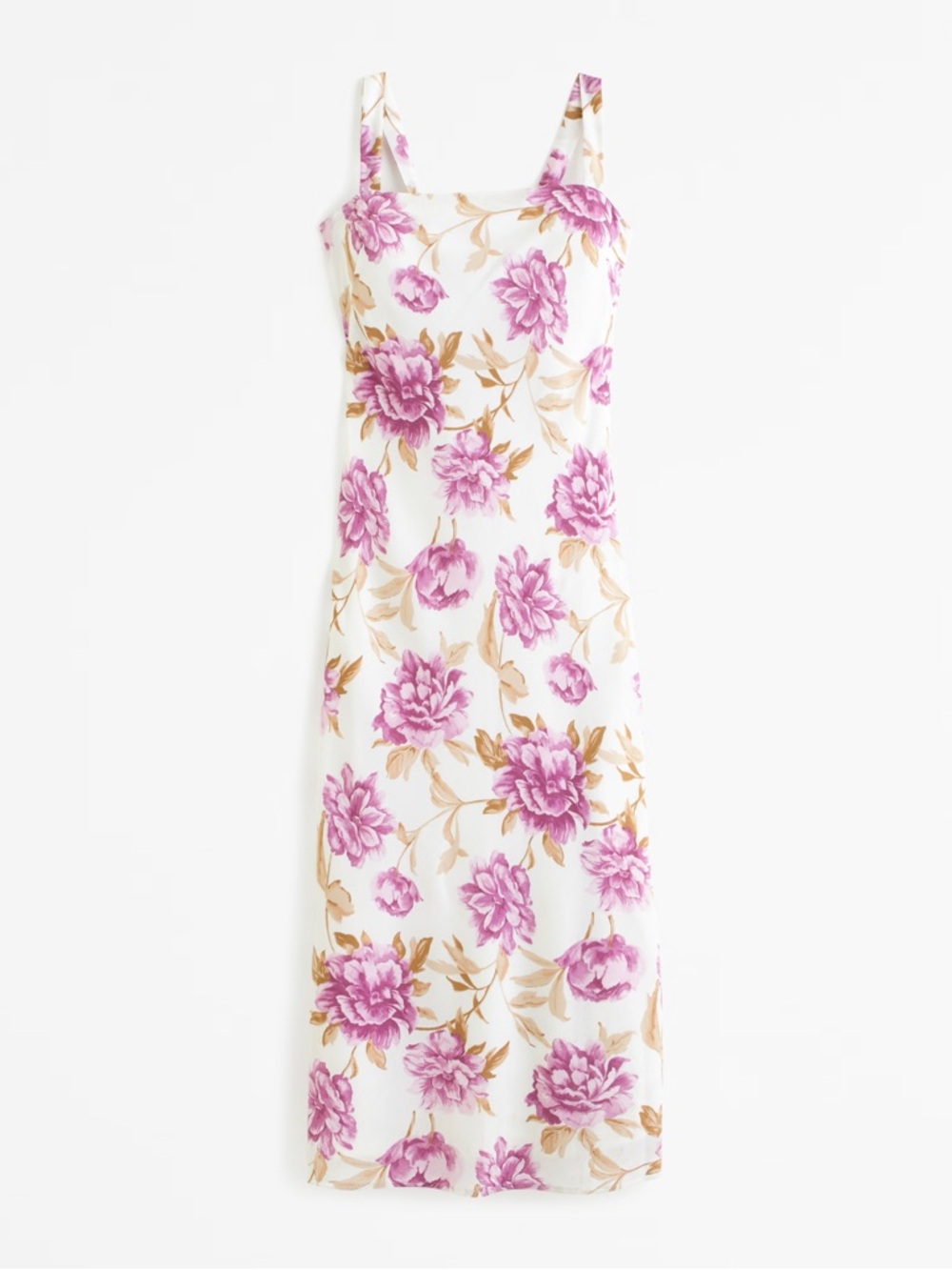 Abercrombie & Fitch Floral Crepe Slip Midi Dress Size Medium - Picture 2 of 6